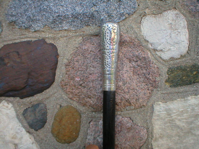 UNIQUE CANE WALKING STICK CAST ALUMINUM HANDLE E