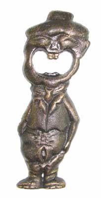 BIG MOUTH MAN CAST IRON BOTTLE OPENER M