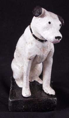 NIPPER STILL BANK CAST IRON RCA VICTOR FOX TERRIER