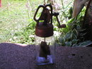LARGE GLASS DAZEY BUTTER CHURN COLLECTOR CHURNS C