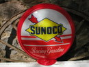 SUNOCO RACING GASOLINE GAS PUMP GLOBE SIGN 13.5