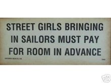 STREET GIRLS SIGN VIRGINIA BEACH