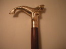 MERMAID WALKING STICK POLISHED BRASS CANE
