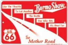 BURMA SHAVE SIGN US 66 MOTHER ROAD ALUMINUM