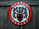 AUSTIN HEALEY PORCELAIN COATED SIGN