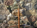 WALKING STICK CANE HAND FIST BRASS HANDLE
