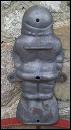 SANTA MOLD TWO PIECE CAST IRON