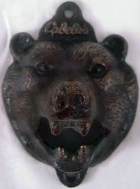 BEAR HEAD BOTTLE OPENER CAST IRON