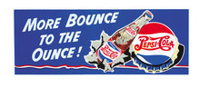 PEPSI MORE BOUNCE TO OUNCE WOOD SIGN