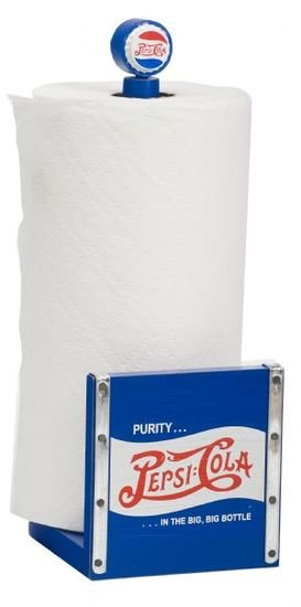 PEPSI COLA WOODEN PAPER TOWEL HOLDER