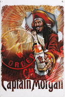 METAL CAPTAIN MORGAN RUM CAPTAINS ORDERS TIN SIGN
