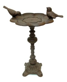 RUSTIC BIRD FEEDER CAST IRON