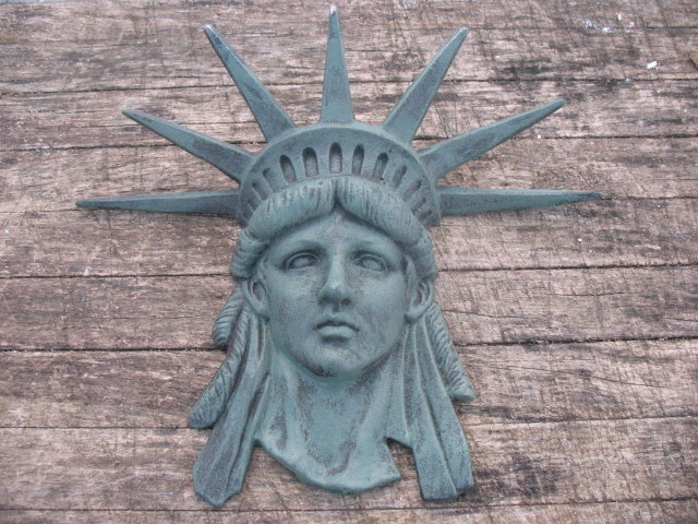 STATUE OF LIBERTY FACE VERTIGRE CAST IRON