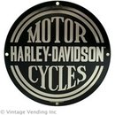 HARLEY DAVIDSON MOTOR CYCLES PORCELAIN COATED SIGN
