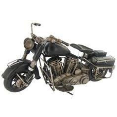 BLACK TIN METAL MOTORCYCLE