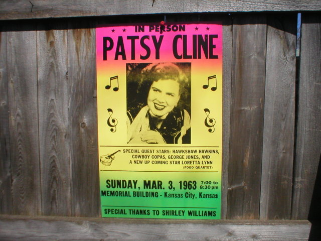 PATSY CLINE CONCERT POSTER PICTURE