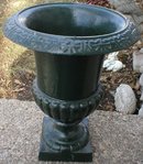 VICTORIAN PLANTER GARDEN URN DECOR CAST IRON