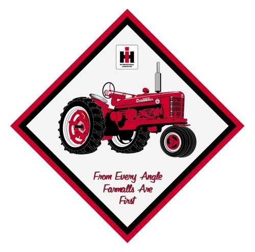 FARMALL DIAMOND SHAPED WOOD SIGN