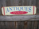 ANTIQUES BUY SELL RESTORE HEAVY METAL SIGN
