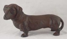 DACHSHUND DOORSTOP CAST IRON