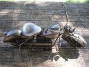 BRUSHED CHROME TIN METAL MOTORCYCLE