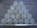 WHITE CAT EYE SHOOTER MARBLES TWO POUNDS ONE INCH