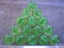 GREEN CAT EYE SHOOTER MARBLES TWO POUNDS ONE INCH
