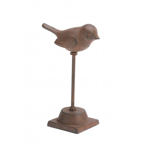 CAST IRON BIRD ON STAND
