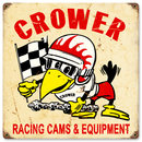 CROWER RACING CAMS EQUIPMENT HEAVY METAL SIGN