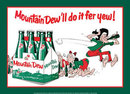 MOUNTAIN DEW SIX PACK FAMILY METAL SIGN