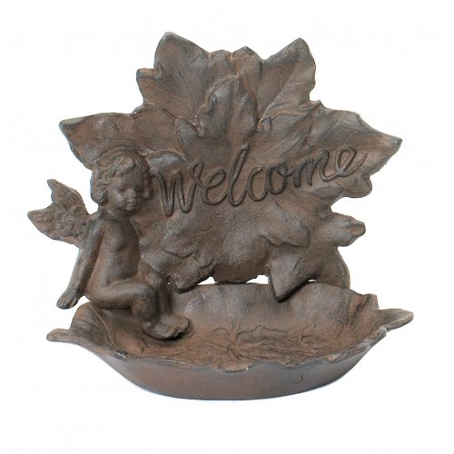 ANGEL BIRD FEEDER WELCOME CAST IRON