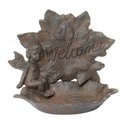 ANGEL BIRD FEEDER WELCOME CAST IRON