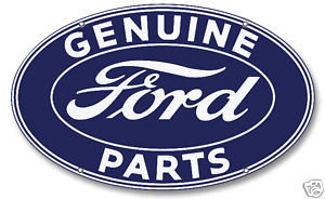 FORD GENUINE PARTS OVAL SIGN LARGE