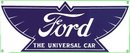FORD UNIVERSAL PORCELAIN COATED SIGN