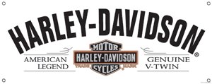 HARLEY DAVIDSON PORCELAIN COATED SIGN