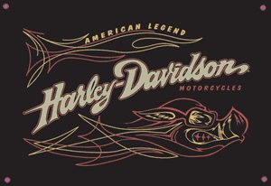 HARLEY DAVIDSON PORCELAIN COATED SIGN