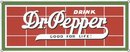 DR. PEPPER PORCELAIN COATED SIGN
