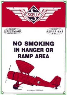 SKELLY HANGER PORCELAIN COATED SIGN