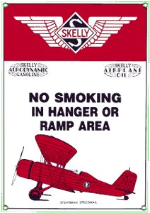 SKELLY HANGER PORCELAIN COATED SIGN