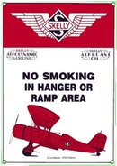 SKELLY HANGER PORCELAIN COATED SIGN