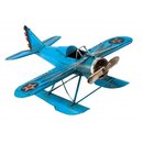 BLUE SEAPLANE TIN TOY