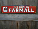 IHC MC CORMICK FARMALL PORCELAIN COATED SIGN
