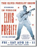 THE ELVIS PRESLEY SHOW TIN SIGN