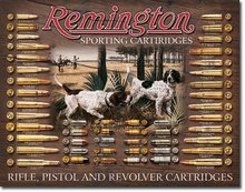 REMINGTON BULLET BOARD METAL SIGN