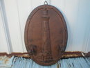 LIGHTHOUSE COATRACK CAST IRON 2 HOOK WALL HANGER