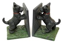 SCOTTIE BOOKENDS VERY HEAVY CAST IRON