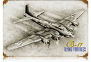 B-17 FLYING FORTRESS HEAVY METAL SIGN