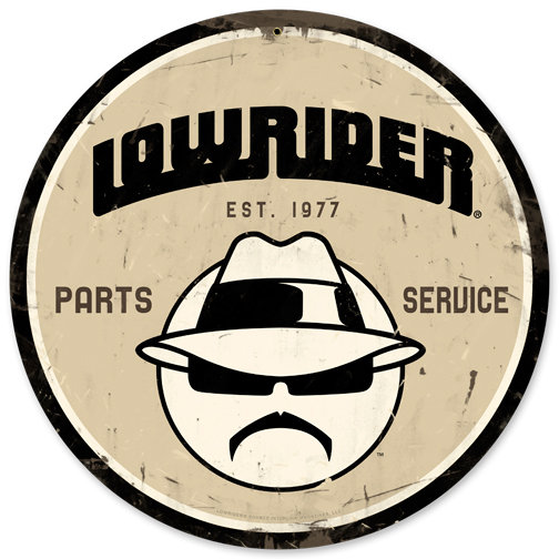LOWRIDER PARTS SERVICE METAL SIGN 24 GAUGE