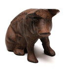 CARTERS SMOKED HAMS PIG BANK CAST IRON