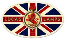 LUCAS LAMPS KING OF THE ROAD HEAVY METAL SIGN